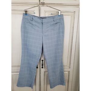 Liverpool Vera Cropped Pants Trousers‎ Dusty Blue Pixel  Sz 12 Dressy Casual
